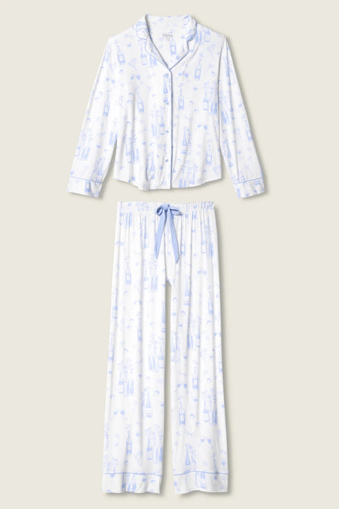 Pj Salvage Parisian Dreams Whimsical Print PJ Set